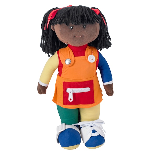 Childrens Factory Learn-to-Dress Doll, Black Girl CF100-858P - main